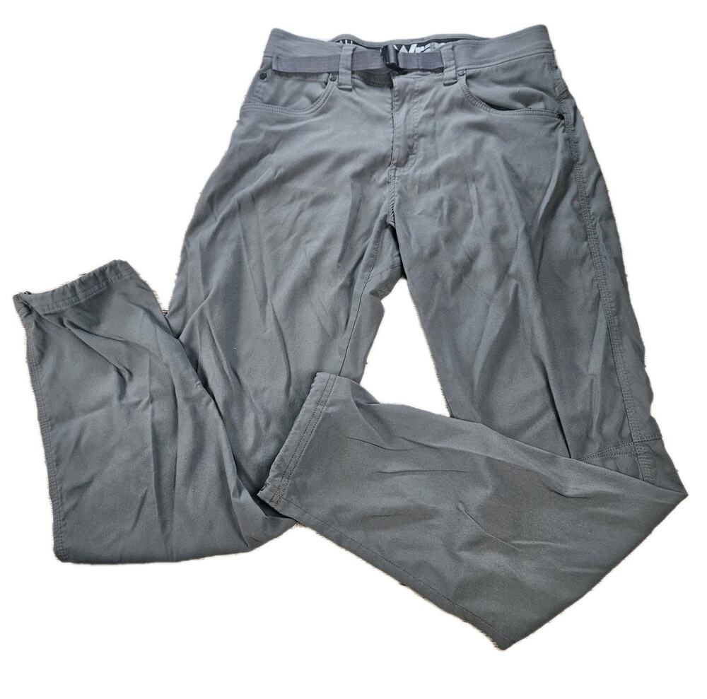 Wrangler All Terrain Gear Pants Relaxed Straight Outdoor Pant Adjustable Gray 32